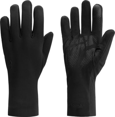 Guanti da ciclismo Bbb ciclismo airshield invernali - 5 - 15 ℃ - impermeabili al vento - guanti da ciclismo uomo e donna - nero - taglia m - bwg-45