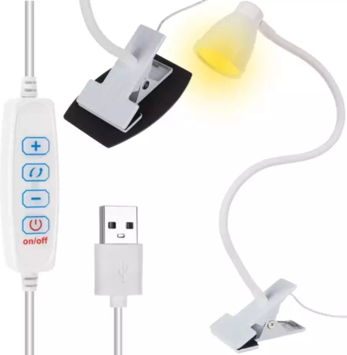 Izoxis bureaulamp met klem en voet - flexibele verlichting voor elke werkplek