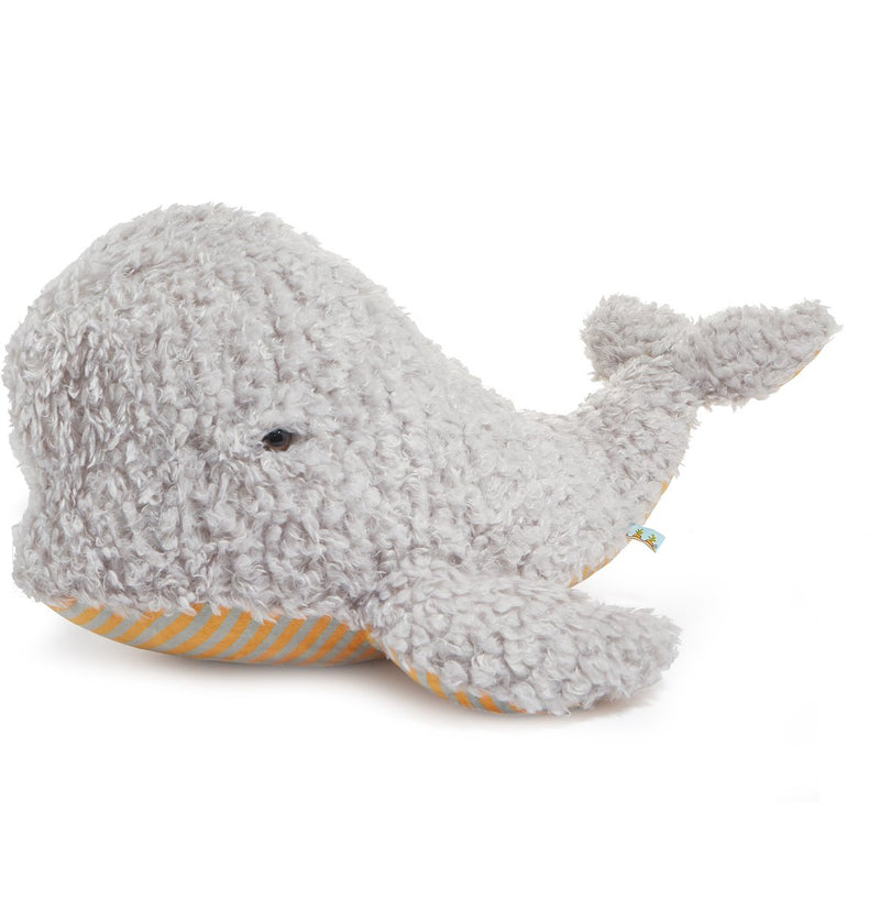 Peluche Bunnies by the bay balena beluga – morbido peluche balena coccolone – dolce peluche per bambini - 55 cm - grigio