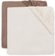 Jollein lenzuolo con angoli per letto - 70 75x140 150 cm - jersey - avorio caffè latte