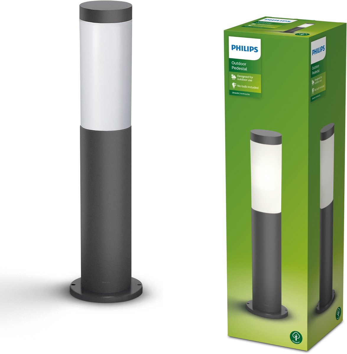 Philips LED Utrecht Piedistallo Antracite 1x20W HV