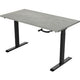 Zit-sta-bureau euroseats crank burslibl120oxy grijs, zwart beton metaal
