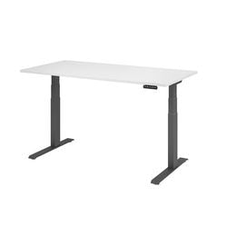 Bach martillo de escritorio para sentarse y pararse vxdkb16 w g blanco 1600 x 800 mm