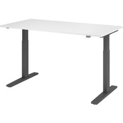 Martillo de escritorio Bach para sentarse y pararse vxmka16 w g blanco 1600 x 800 mm