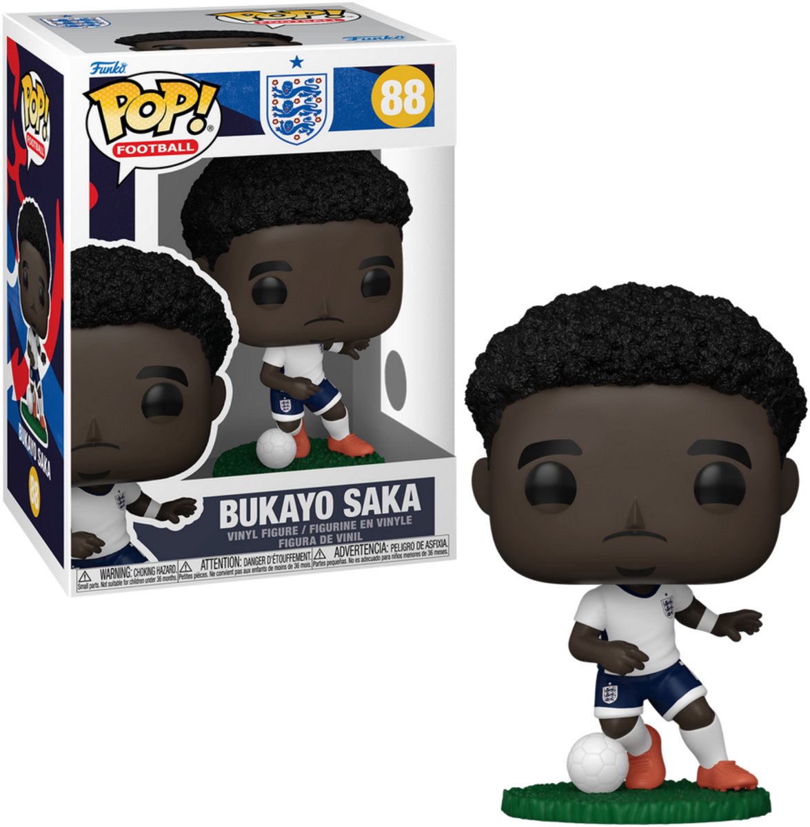 Funko e pop! Figura in vinile di calcio Inghilterra - Bukayo Saka 9 cm pop! figura