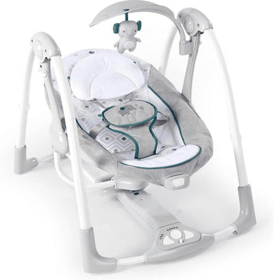 Ingenuity bright start columpio híbrido elefante - columpio con 5 velocidades