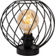 Lucide danza - lampada da tavolo - ø 25 cm - 1xe27 - nera