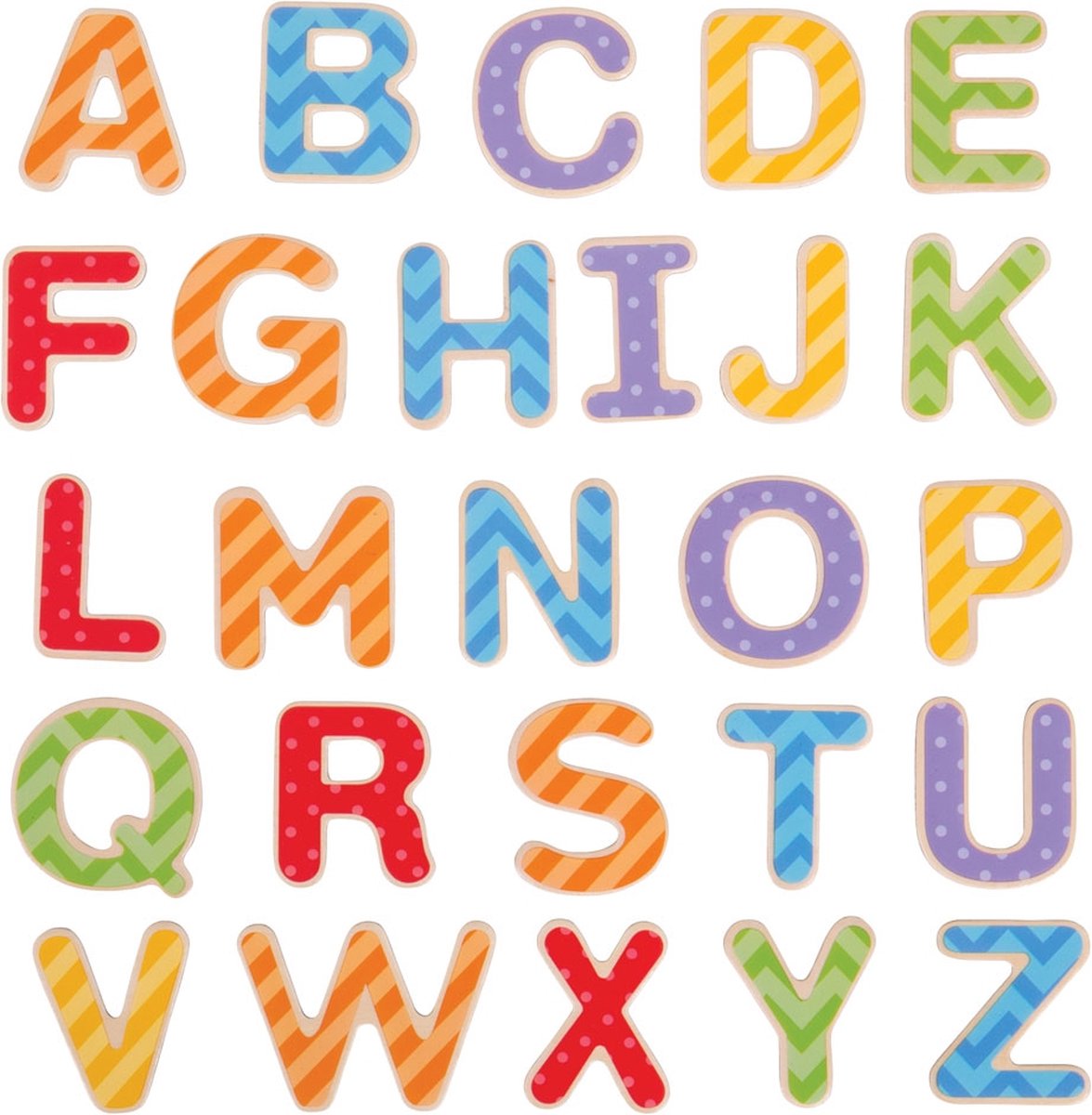 Bigjigs magnetische letters (hoofdletters)