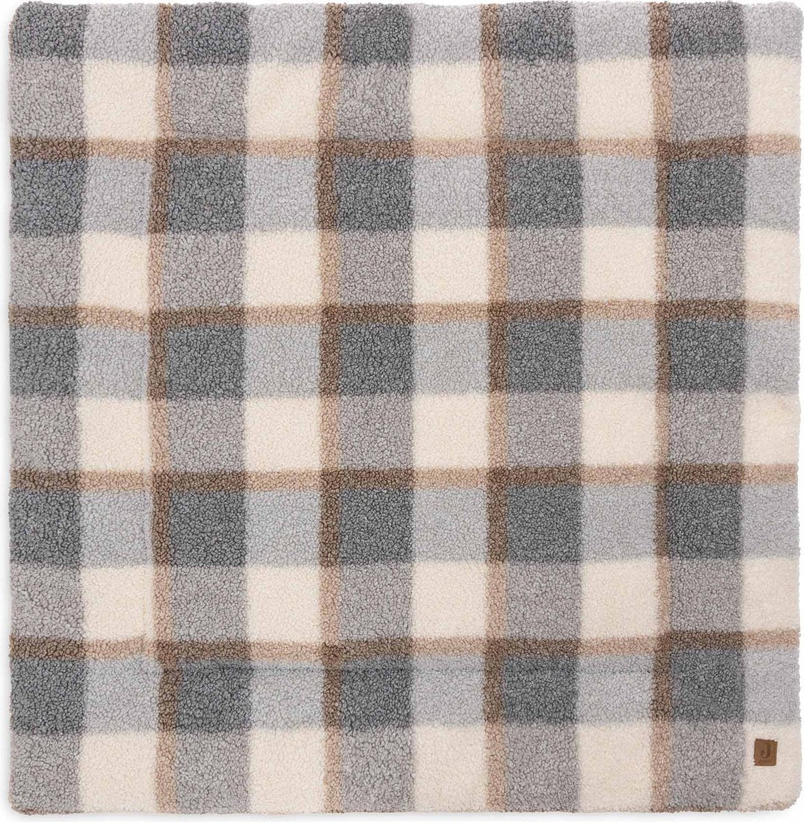 Tappeto box Jollein 100x100 cm - tappeto gioco per bambini - check boucle