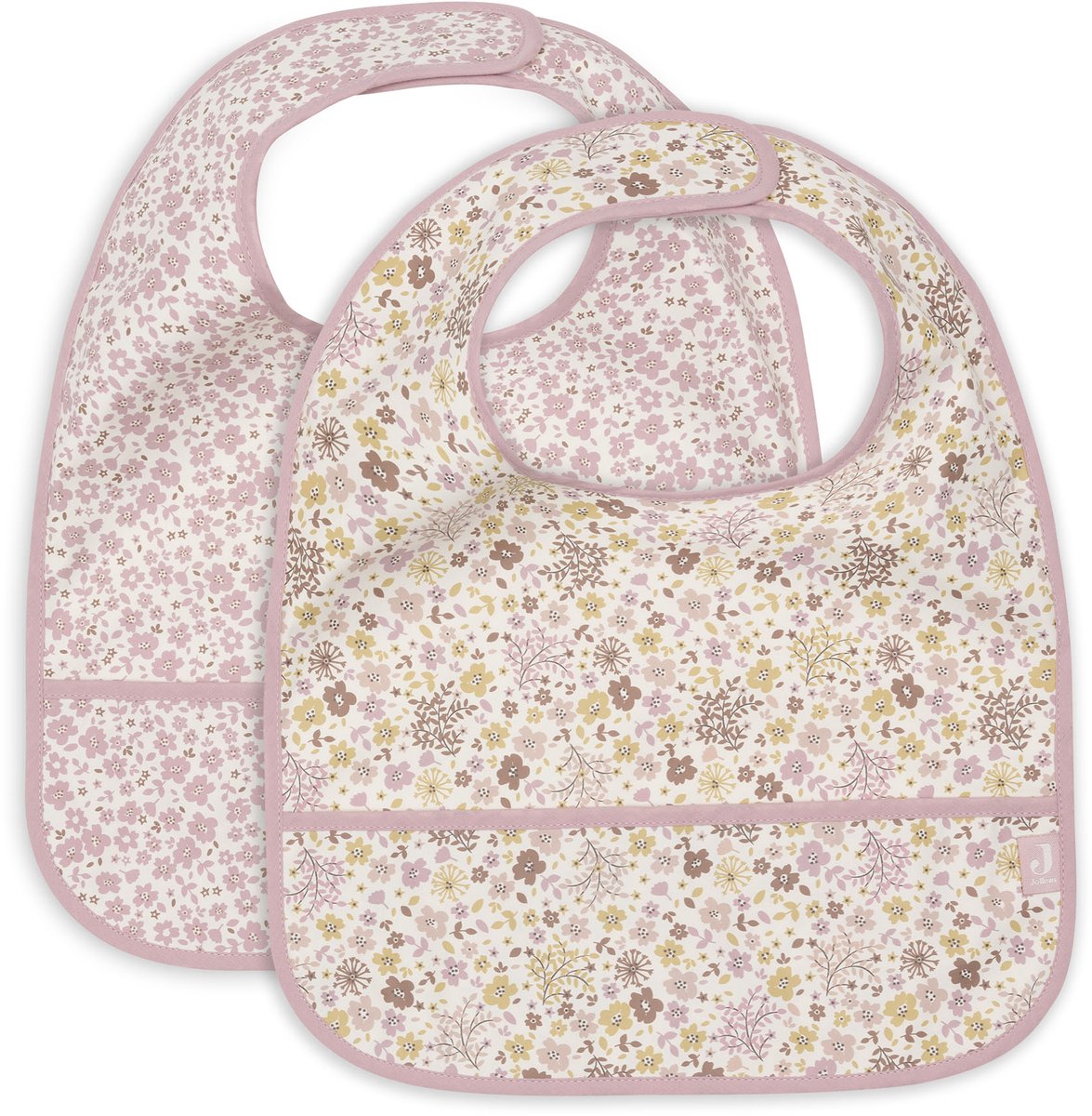 Bavaglini Jollein impermeabili - 2 pezzi - 30 cm - fate dei fiori