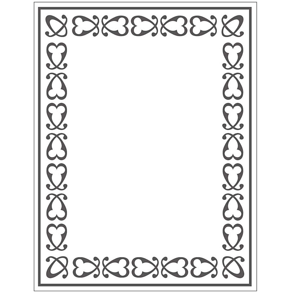 Cartella per embossing Creative Company, cornice, misura 11x14 cm, spessore 2 mm, 1 pezzo