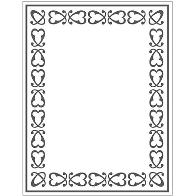 Embossing folder , lijst, afm 11x14 cm, dikte 2 mm, 1 stuk