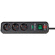 Brennenstuhl Eco-Line 13,500A Socket con Beve de sobretensión