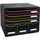 Cassettiera exacompta 306914d ufficio nero nero