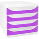 Cassettiera exacompta 310319d chromaline viola