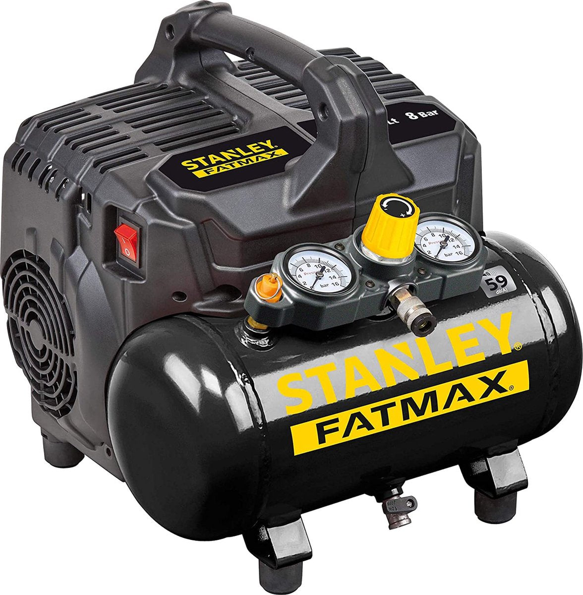 Stanley compressor dst 101 8 6 fmxcm00 - luchtcompressor olievrij - max. 59db