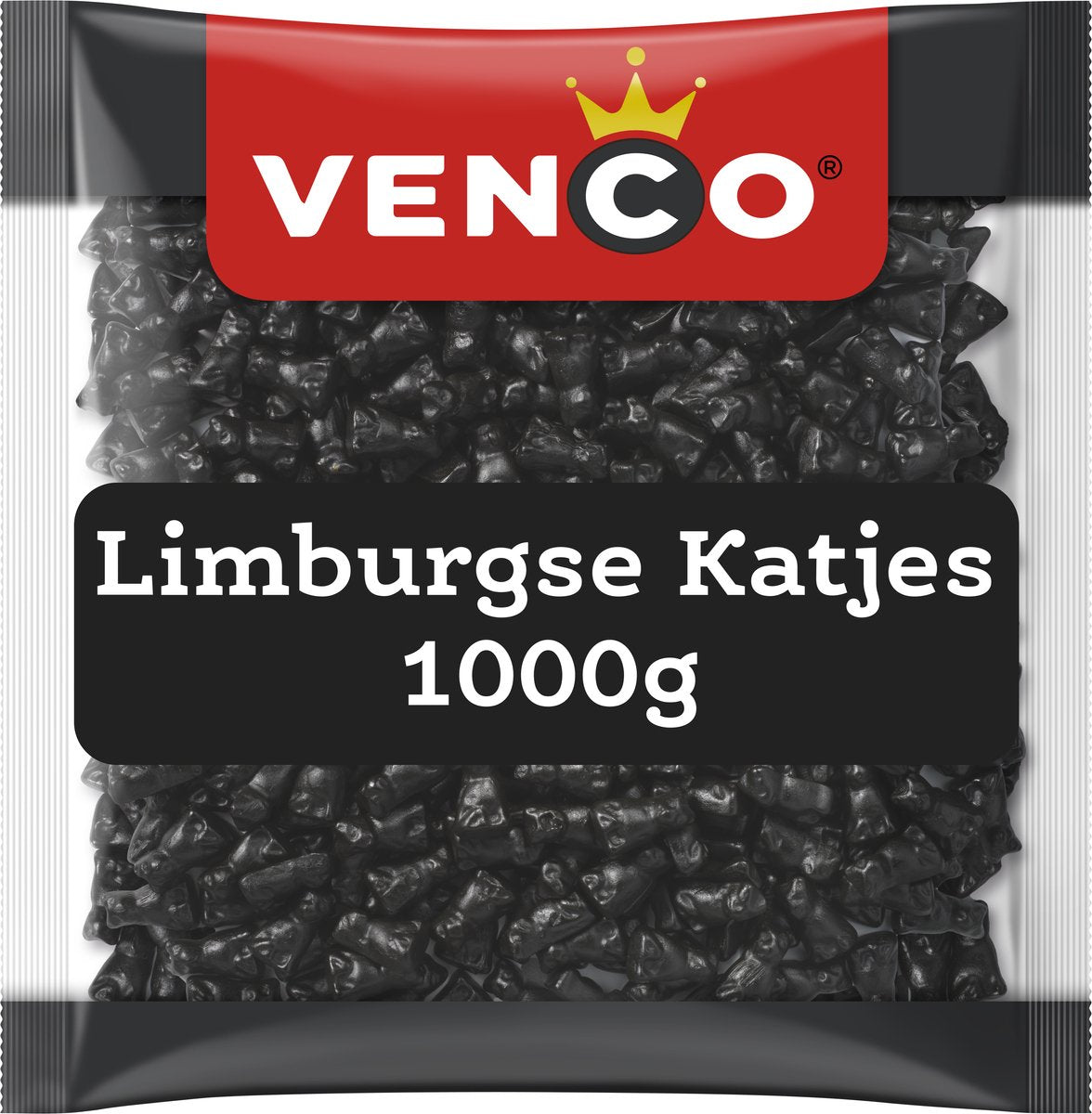 Venco - Limburgse katjes - regaliz dulce - 1000g