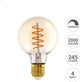 Eglo led lamp - e27 - ø 8 cm - g80 - amber - 2000k - dimbaar