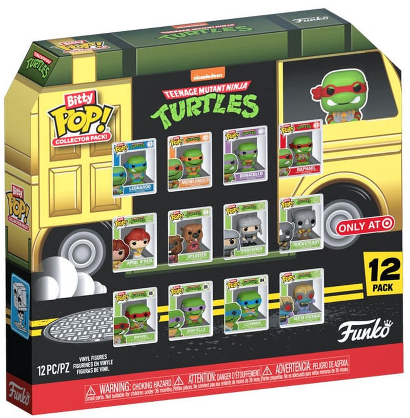Funko tortugas ninjas mutantes adolescentes - bitty pop paquete de 12