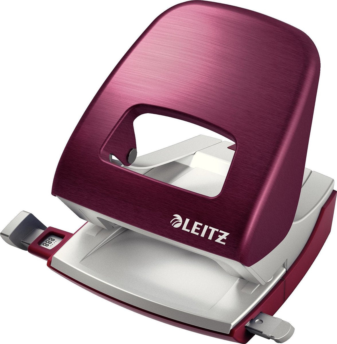 Perforatore Leitz style new nexxt rosso a 2 fori da 30 fogli