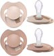 Difrax lovi fopspeen dynamisch - prime - 18+ maanden - beige bruin - 2 stuks