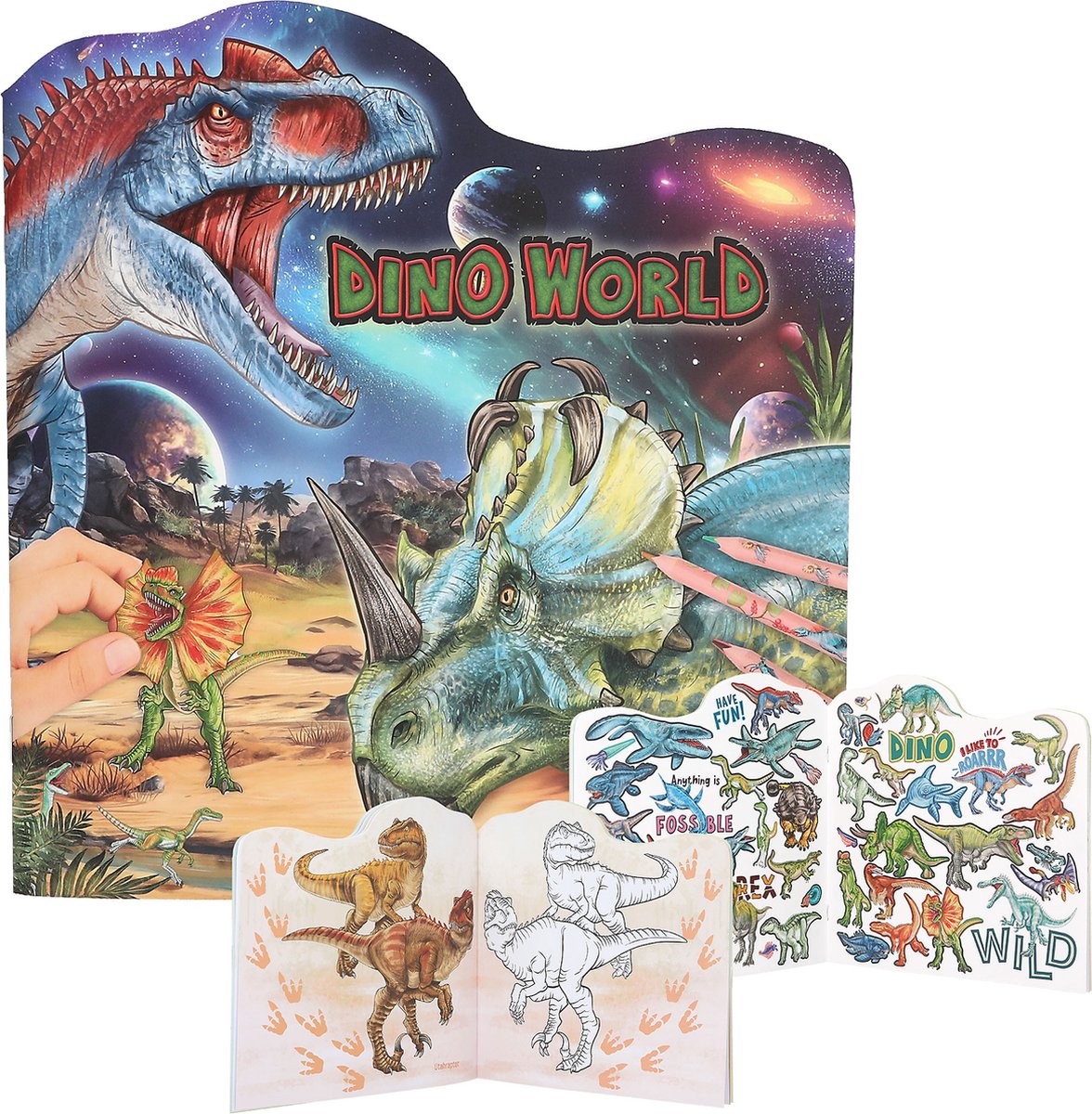 Depesche - dino world coloring book
