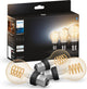 Philips hue filament standaardlamp a60 - warm tot koelwit licht - 3-pack - e27