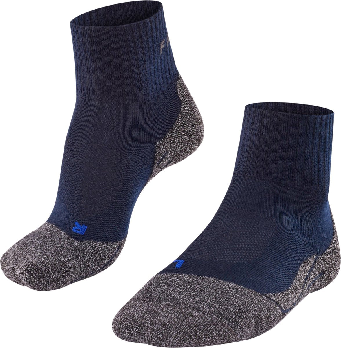 Falke tk2 cool short anti-blaar dik lyocell functioneel materiaal wandelsokken heren blauw - maat 39-41