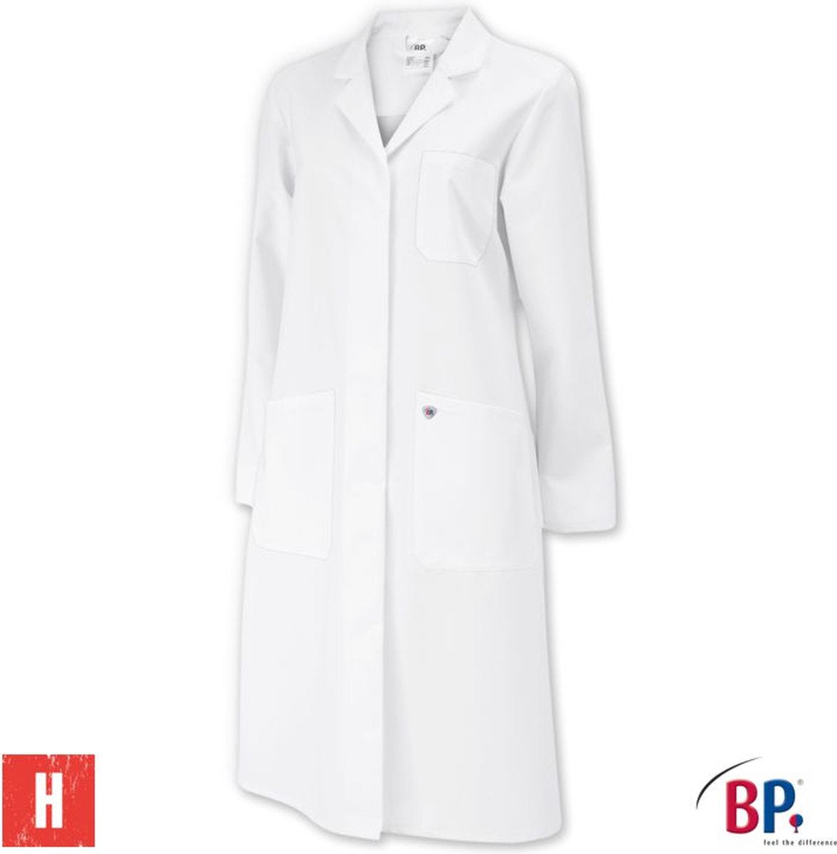 Bp bata de laboratorio de mujer bata de cuidado 1699 485 21 blanco | talla 38 - 100% algodón