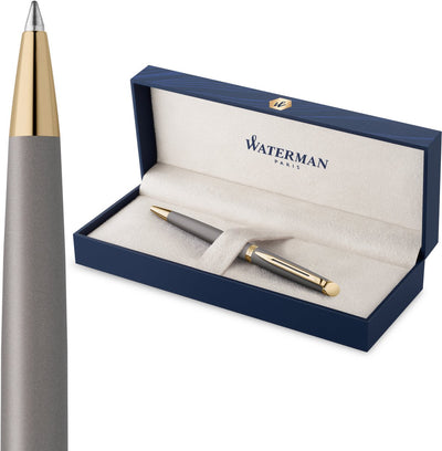 Penna a sfera Waterman Hemisphère | la versione sottile | grigio pietra | punto medio | con confezione regalo