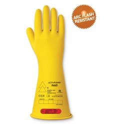 Safety gloves ansell e016y100 size 10 yellow pack of 2 pairs