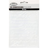 Cartella per embossing Creative Company, parole, misura 11x14 cm, spessore 2 mm, 1 pezzo