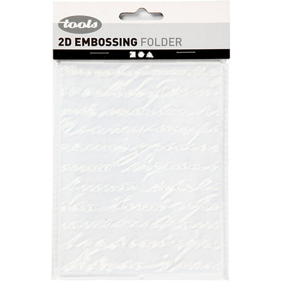 Cartella per embossing Creative Company, parole, misura 11x14 cm, spessore 2 mm, 1 pezzo