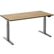 Scrivania sit-stand ceha ade2plhl148q9006ro melaminico robson-marrone, metallo