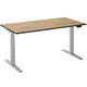 Scrivania sit-stand ceha ade2plhl188q9016ro melaminico robson-marrone, metallo