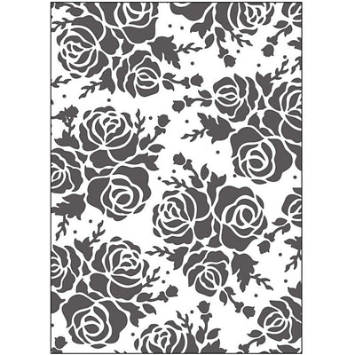 Carpeta de estampado Creativ company, rosas, medidas 13x18,5 cm, grosor 2 mm, 1 unidad