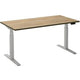 Scrivania sit-stand ceha ade2plme188q9016ro melaminico robson-marrone, metallo