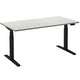 Scrivania sit-stand ceha ade2plhl148q9005w melaminico bianco, metallo