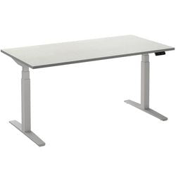 Scrivania sit-stand ceha ade2plhl148q9016w melaminico bianco, metallo