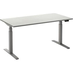 Scrivania sit-stand ceha ade2plhl168q9006w melaminico bianco, metallo