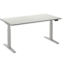 Scrivania sit-stand ceha ade2plhl188q9016w melaminico bianco, metallo