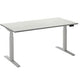 Scrivania sit-stand ceha ade2plhl188q9016w melaminico bianco, metallo