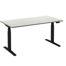 Scrivania sit-stand ceha ade2plhl189q9005w melaminico bianco, metallo