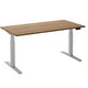 Scrivania sit-stand ceha ade2plhl189q9016ret rovere melaminico tabacco, metallo