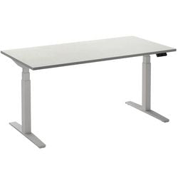 Scrivania sit-stand ceha ade2plhl189q9016w melaminico bianco, metallo
