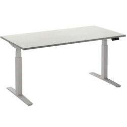 Sit-stand desk ceha ade2plhl189q9016w white melamine, metal