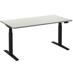 Scrivania sit-stand ceha ade2plhl208q9005w melaminico bianco, metallo