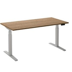Escritorio para sentarse o pararse ceha ade2plhl208q9016ret roble tabaco melamina, metal