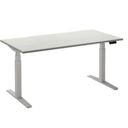 Scrivania sit-stand ceha ade2plhl208q9016w melaminico bianco, metallo