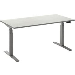 Scrivania sit-stand ceha ade2plme128q9006w melaminico bianco, metallo
